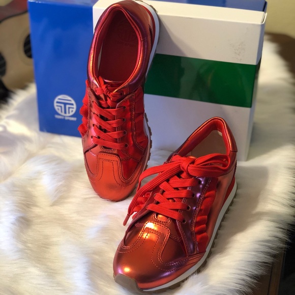 Tory Sport Ruffle Trainers - Picture 2 of 3